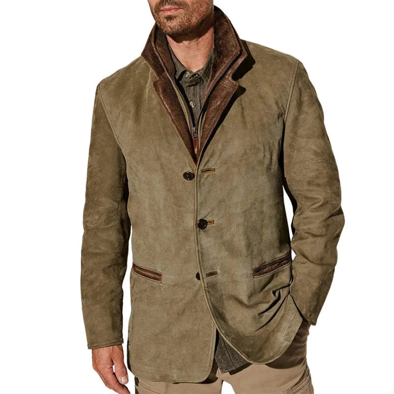 Reid Vintage Jacket - Unisex in dark brown