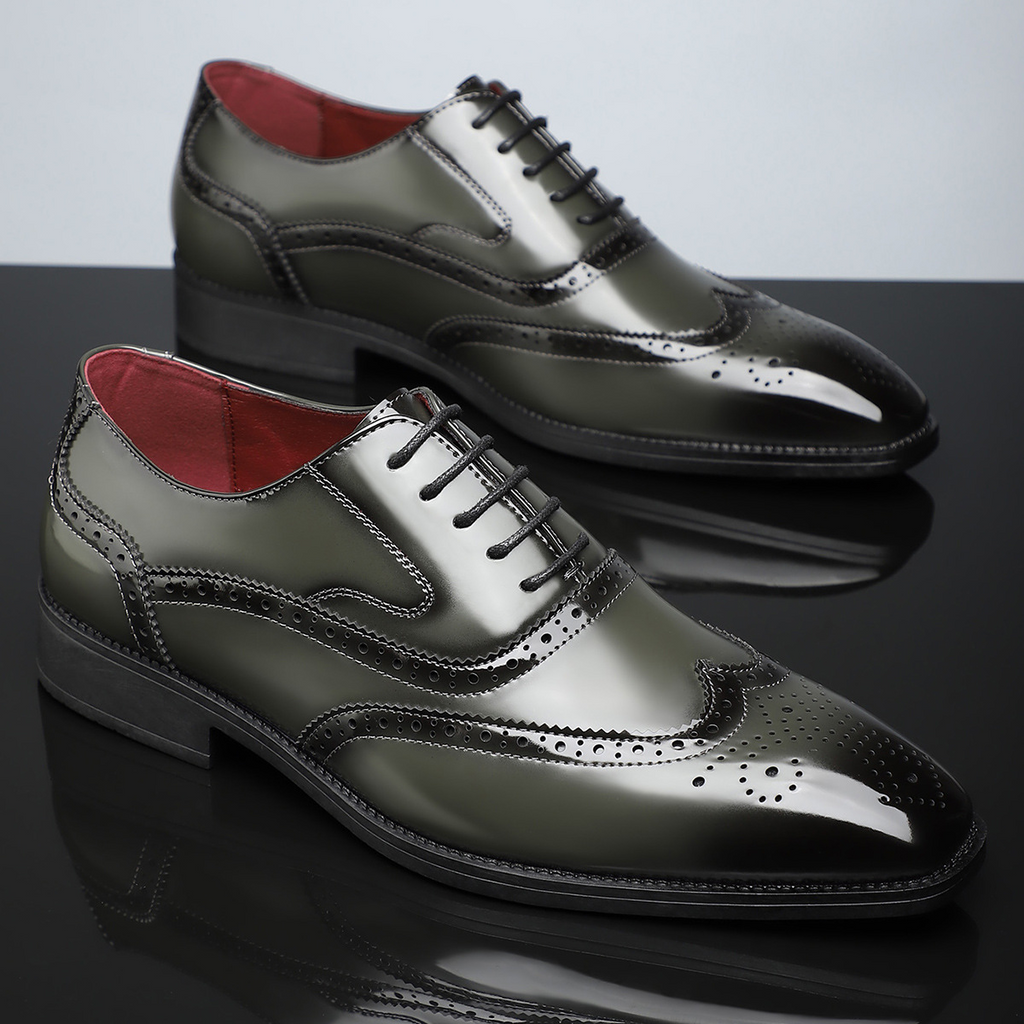Stirling Leather Brogues - Men's in cognac midnight