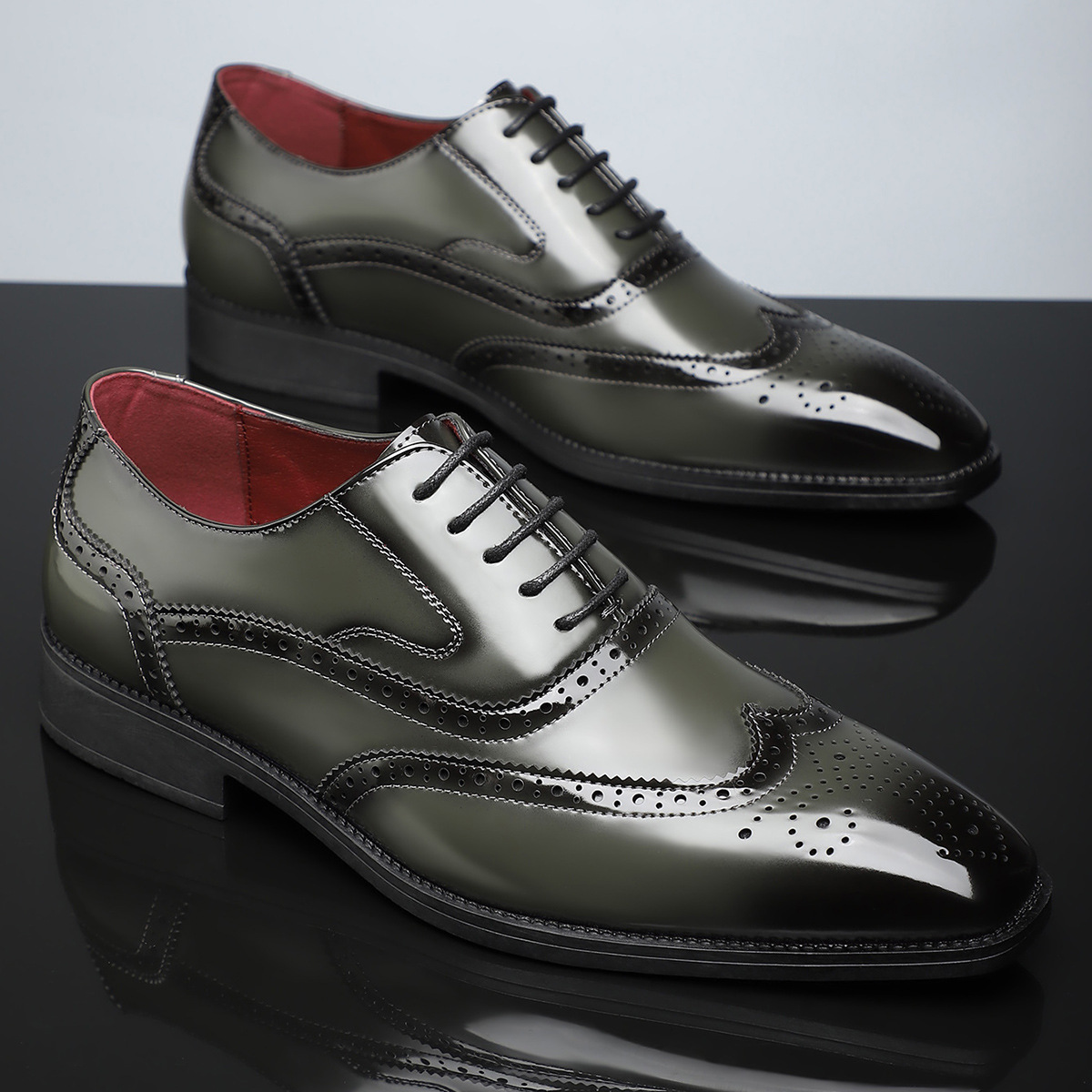 Stirling Leather Brogues - Men's in cognac midnight