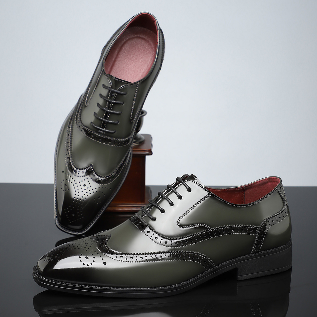 Stirling Leather Brogues - Men's in cognac midnight