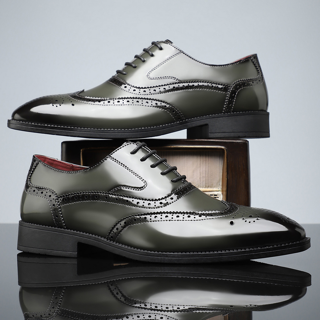 Stirling Leather Brogues - Men's in cognac midnight