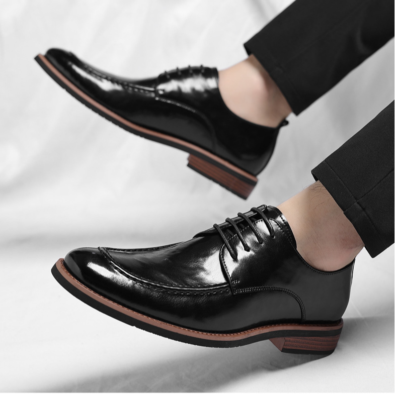 Vaughan Leather Derby Shoes - Men's in brown