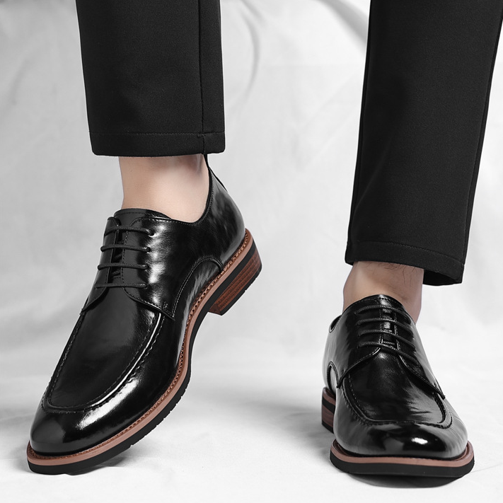 Vaughan Leather Derby Shoes - Men's in brown