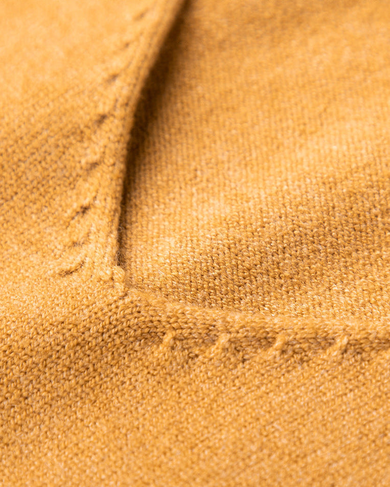 Huxford Cashmere V-Neck Sweater - Unisex in yellow