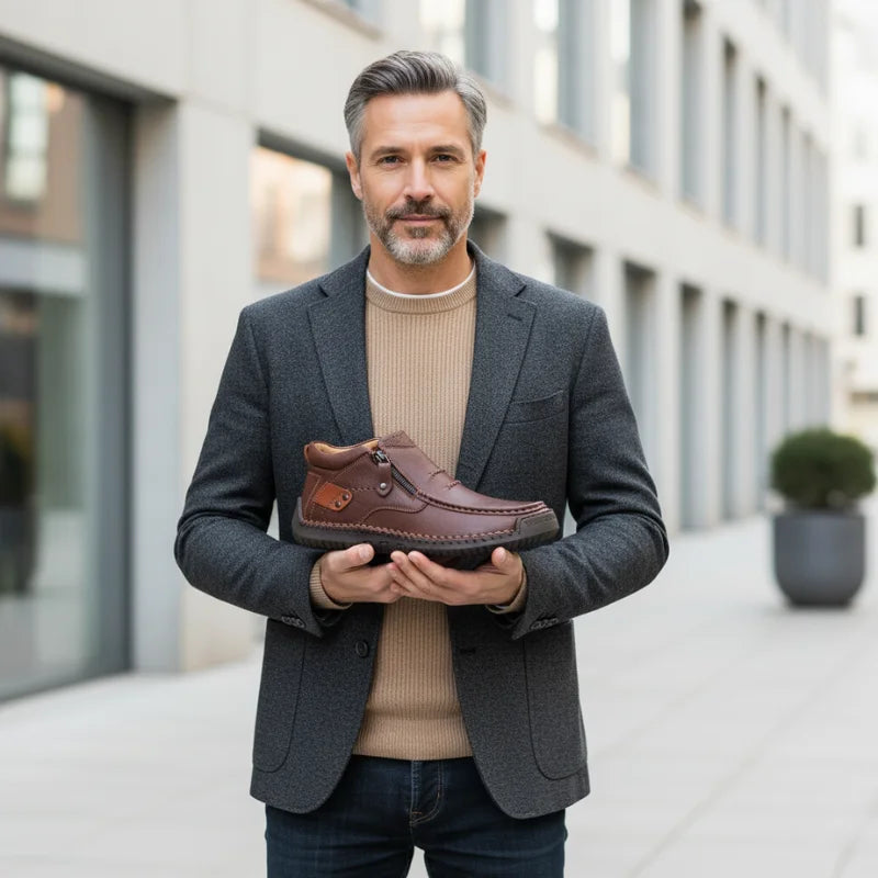 Aldgate Handmade Leather Shoes - Men's in dark brown