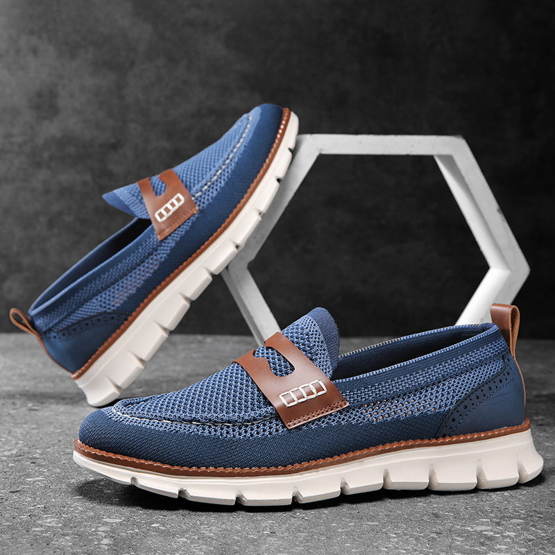 Langston Mesh Loafers - Men's in blue