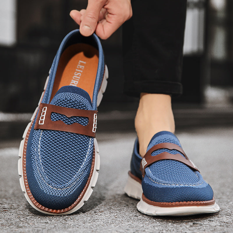 Langston Mesh Loafers - Men's in blue