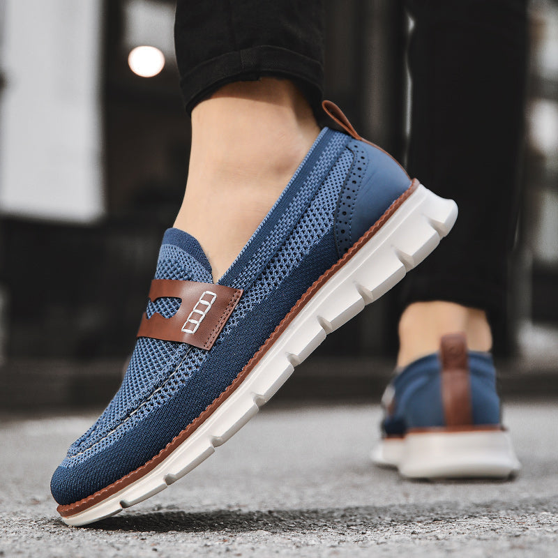 Langston Mesh Loafers - Men's in blue