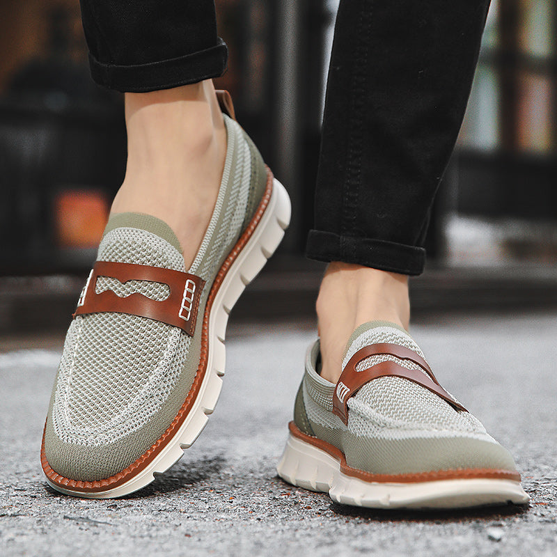 Langston Mesh Loafers - Men's in blue