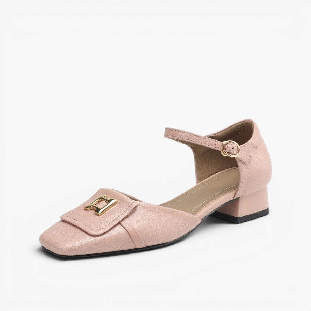 Hartley Buckled Leather Mary Janes - Women's in pink