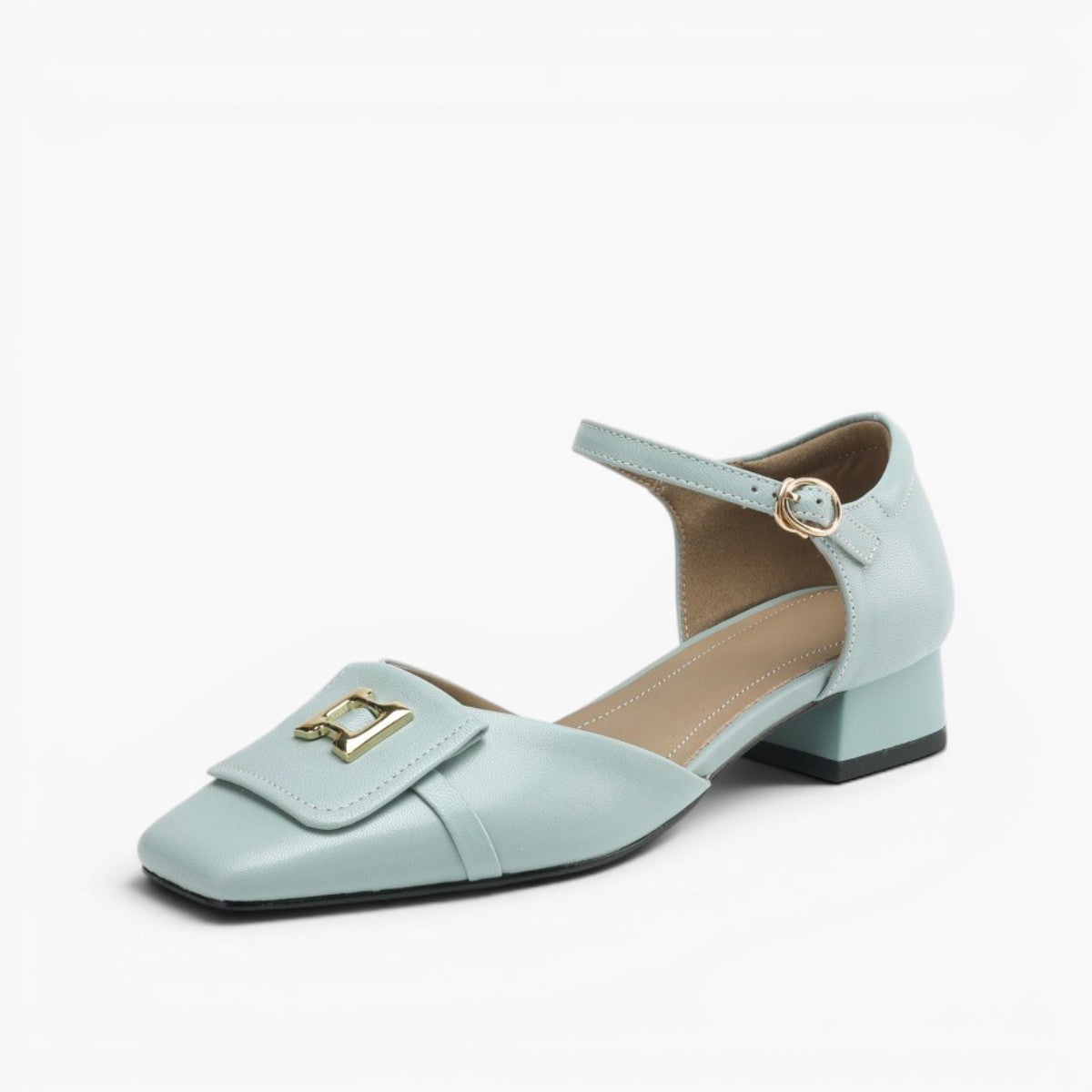 Hartley Buckled Leather Mary Janes - Women's in pink