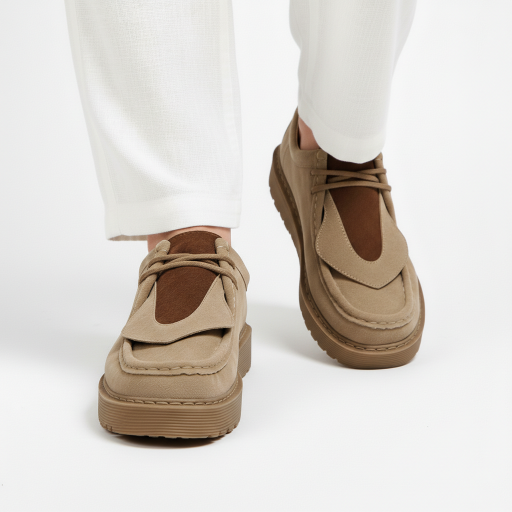 Alessio Suede Loafers - Men's in beige