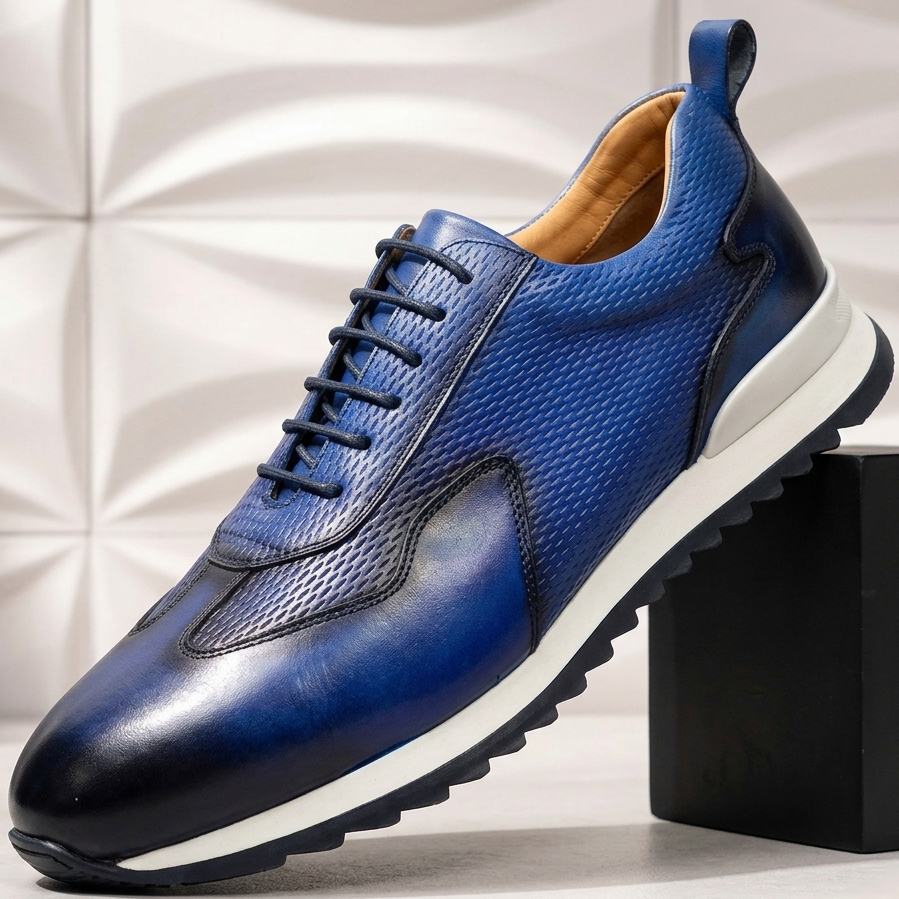 Reuben Cowhide Leather Sneakers - Men's