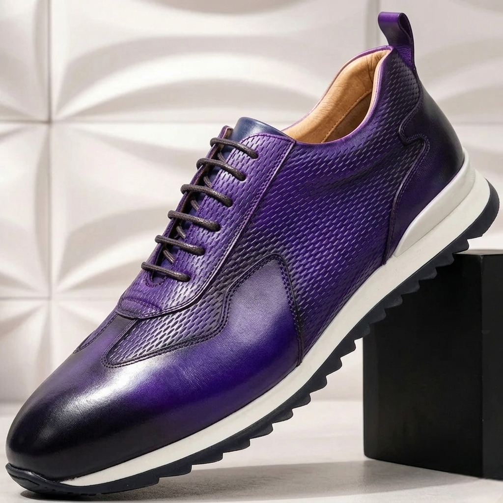 Reuben Cowhide Leather Sneakers - Men's