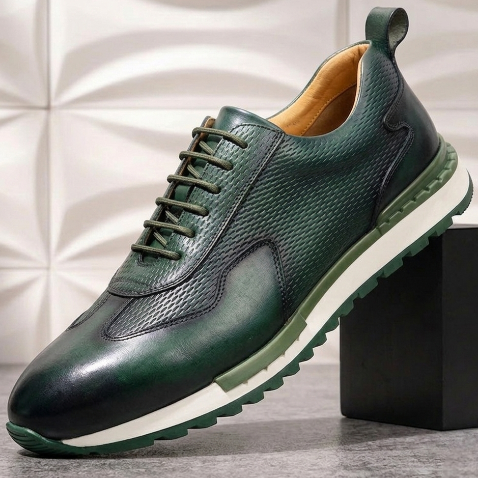 Reuben Cowhide Leather Sneakers - Men's