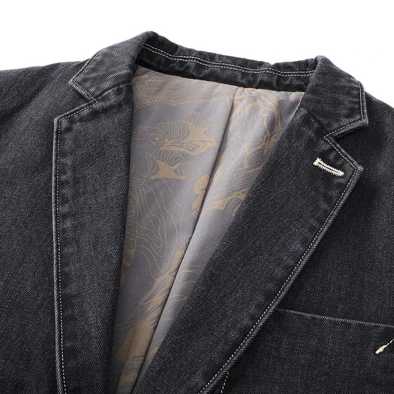 Billy Wilson Denim Jacket - Unisex in gray