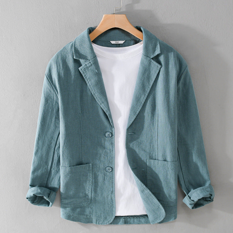 Leandro Linen Jacket - Unisex in brown