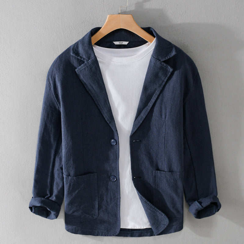 Leandro Linen Jacket - Unisex in beige