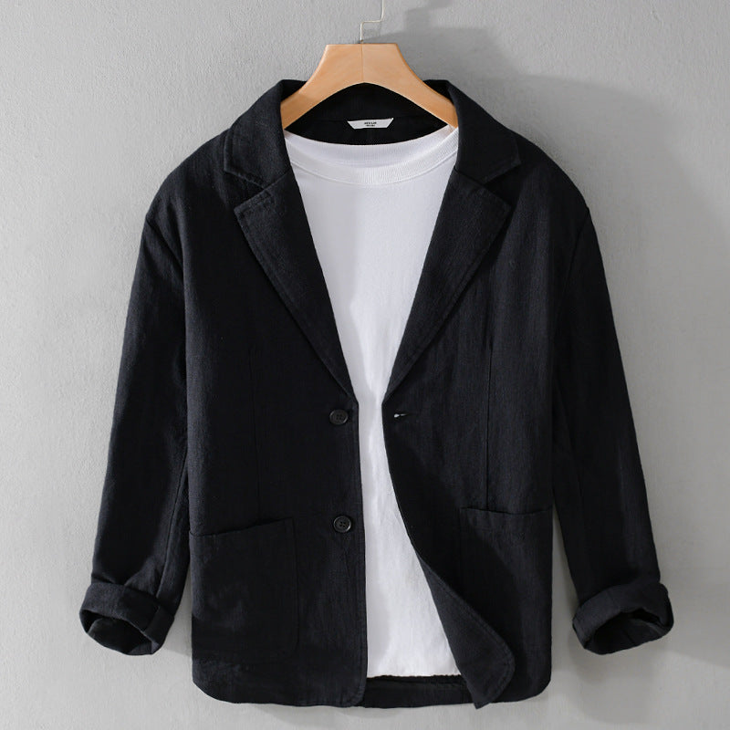 Leandro Linen Jacket - Unisex in beige
