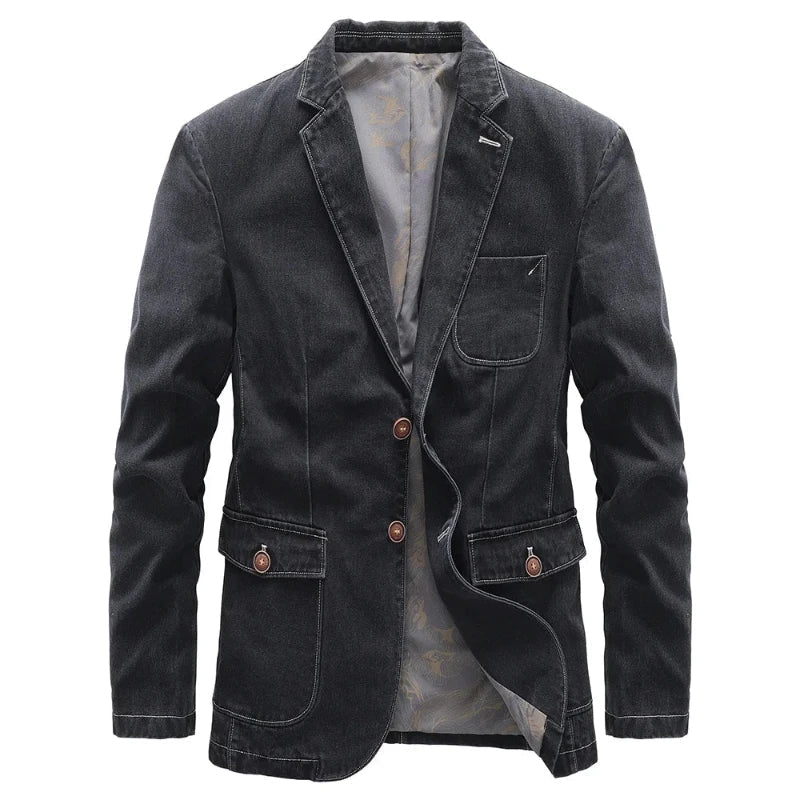 Billy Wilson Denim Jacket - Unisex in black