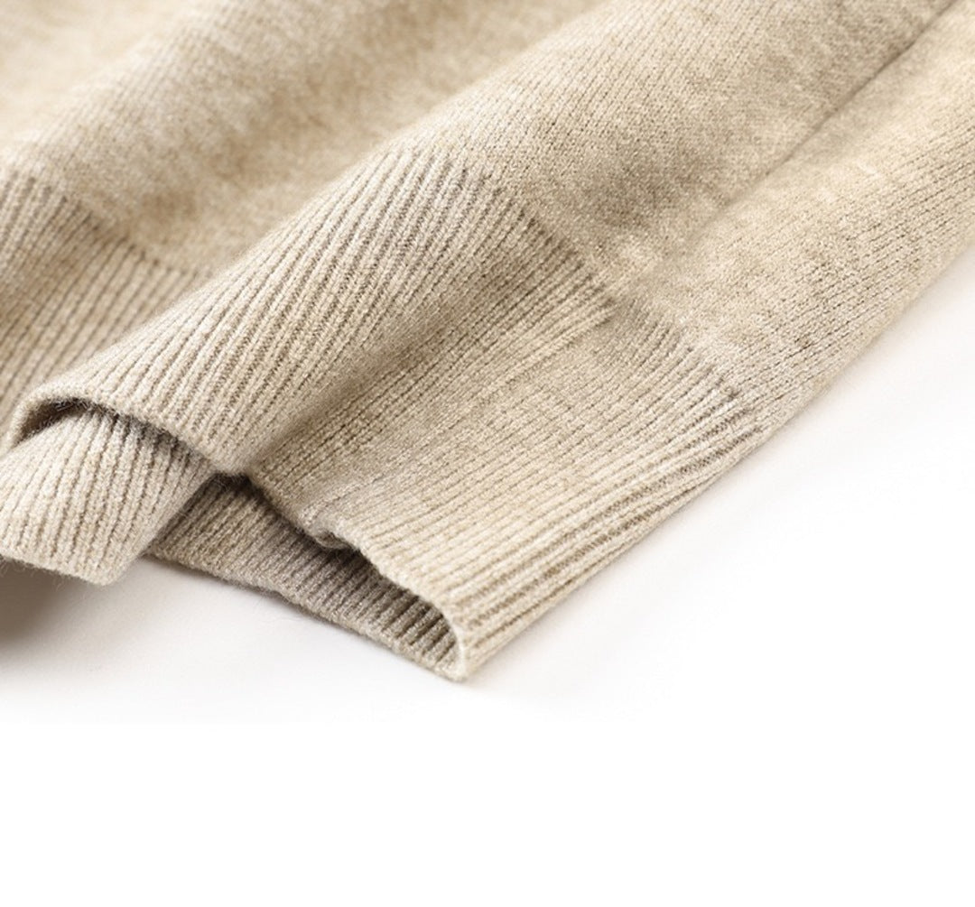Beaumont Crew Neck Sweater - Unisex in beige