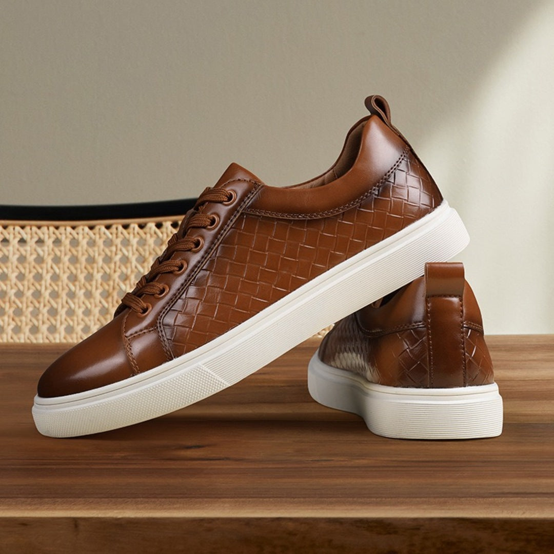Leather Carlis Sneakers - Men's in brown