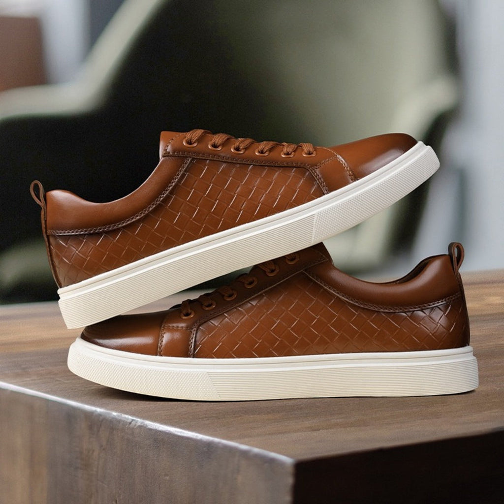 Leather Carlis Sneakers - Men's in brown