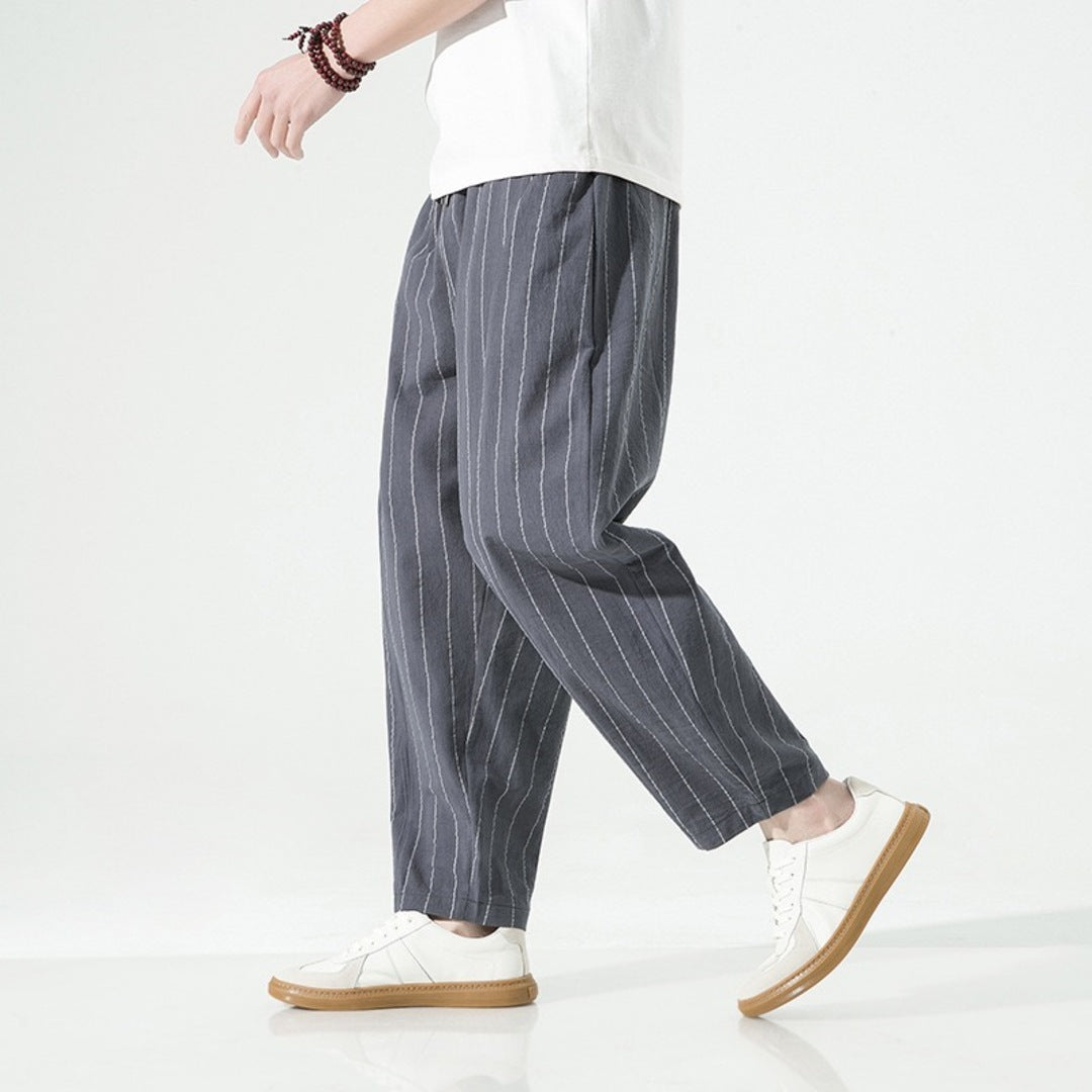 Asa Relaxed Tailored Pants - Unisex in blue