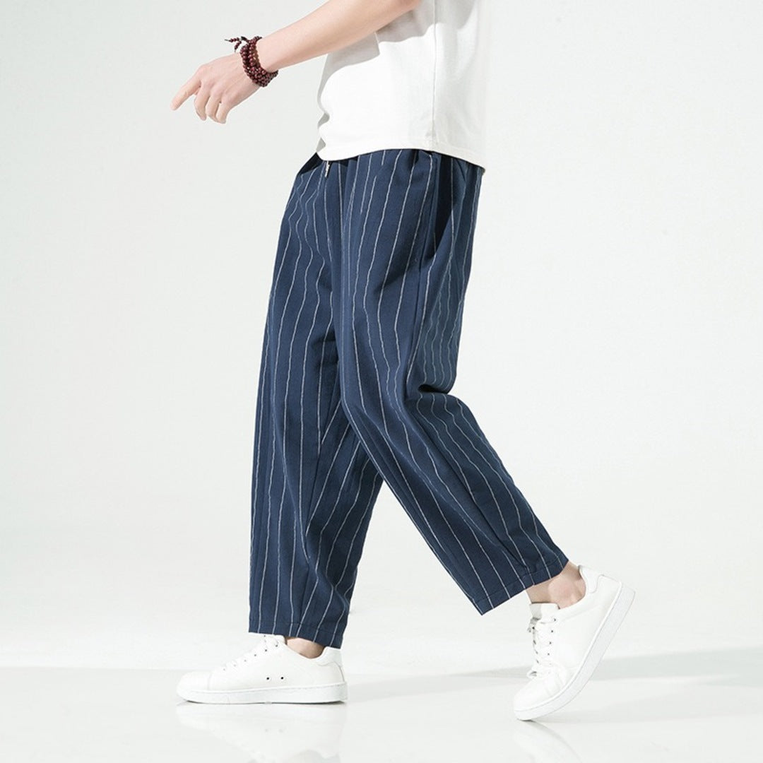 Asa Relaxed Tailored Pants - Unisex in blue