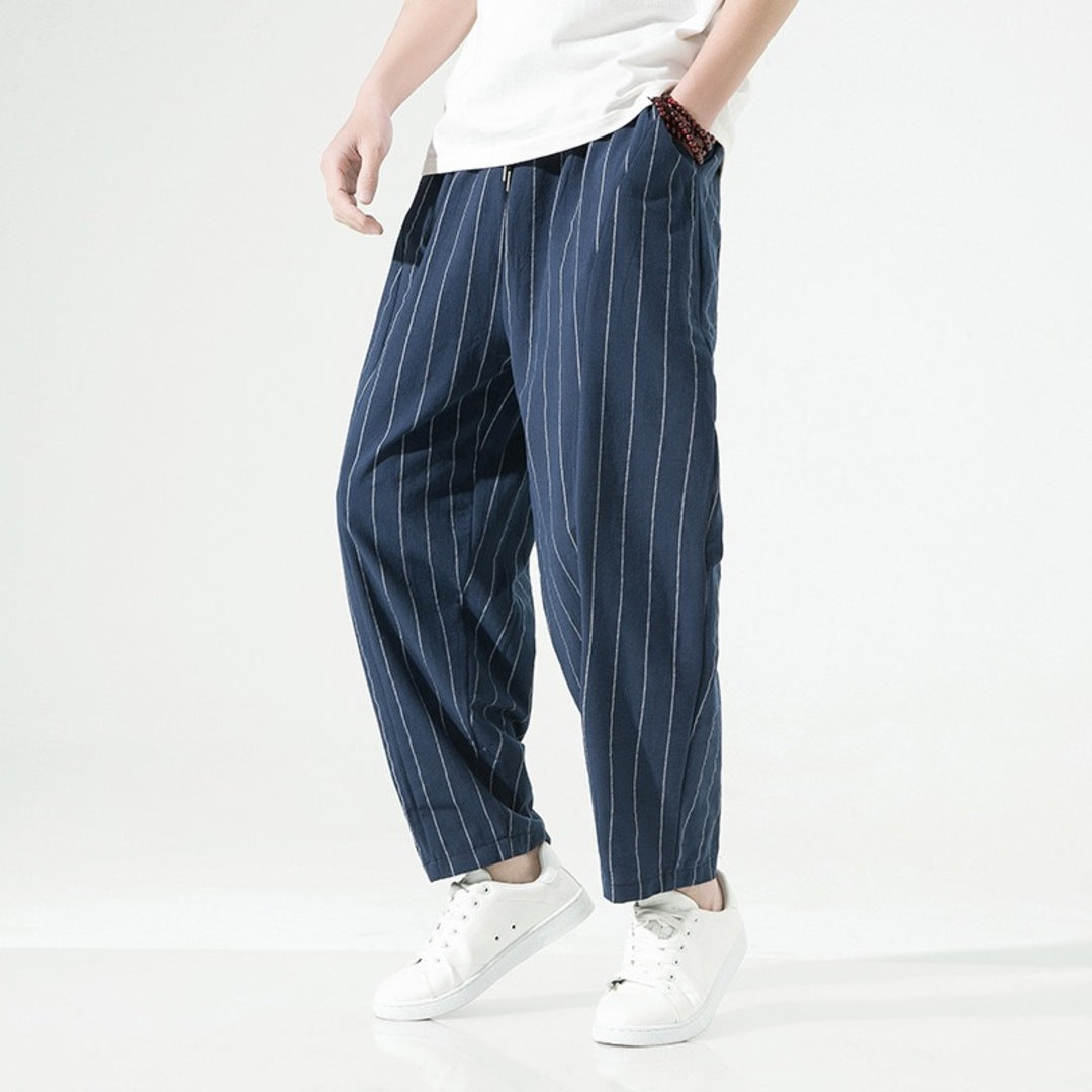 Asa Relaxed Tailored Pants - Unisex in blue