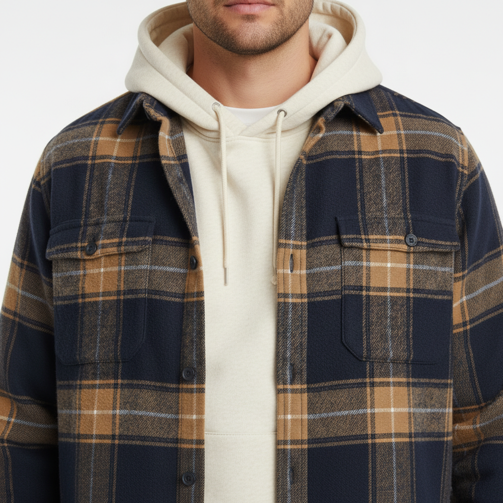 Fletcher Brushed Shirt - Men's in khaki