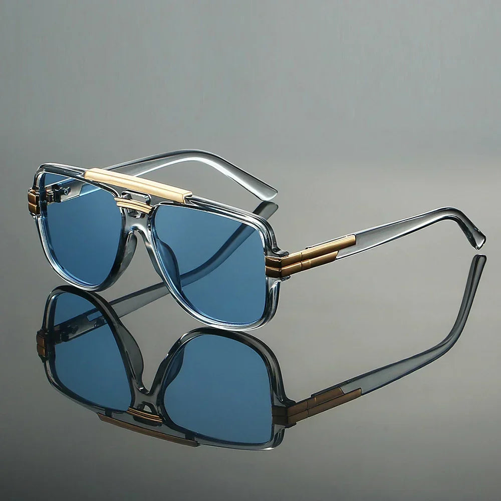 Nico Retro Sunglasses - Unisex in blue