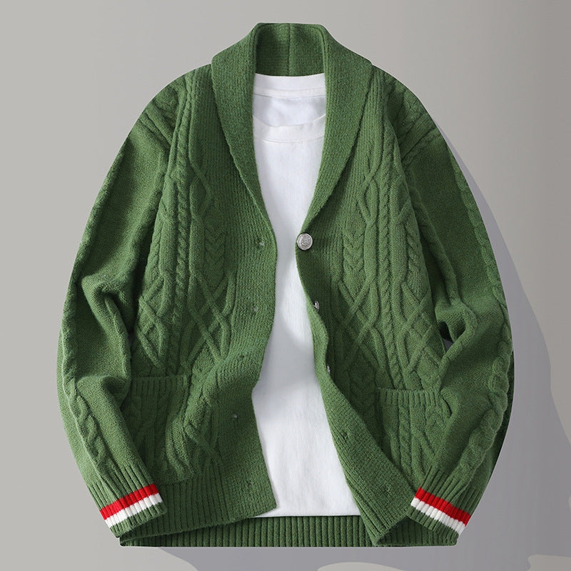 Julian Knitted Cardigan - Unisex in green