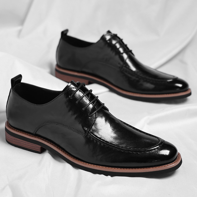 Vaughan Leather Derby Shoes - Men's in brown