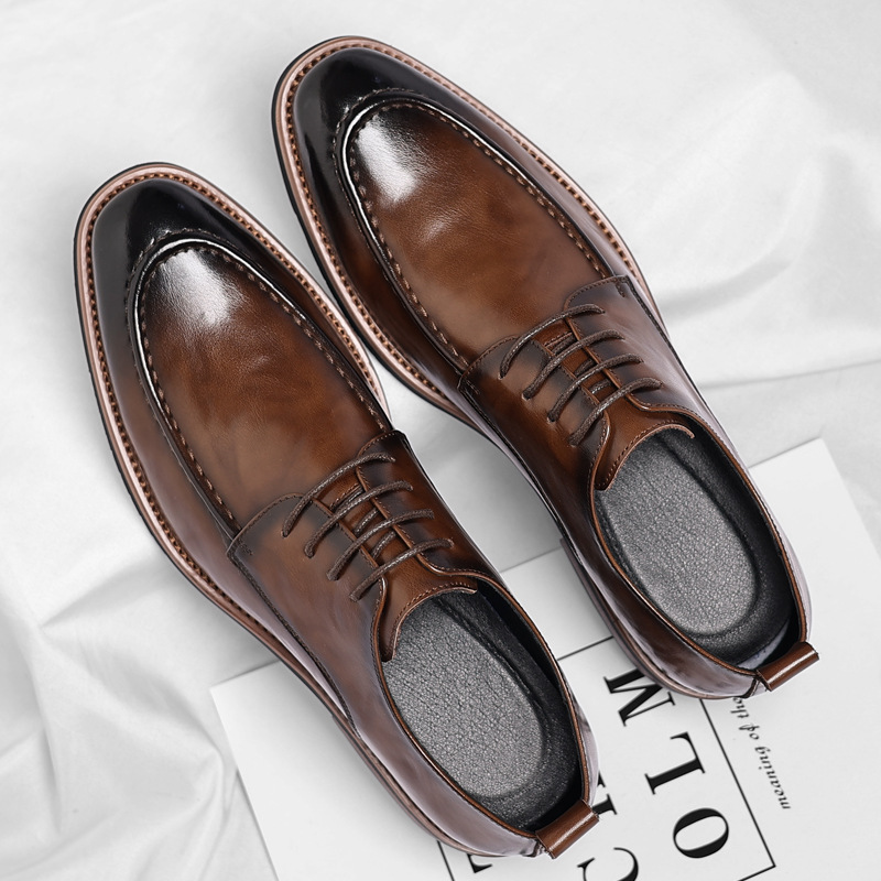 Vaughan Leather Derby Shoes - Men's