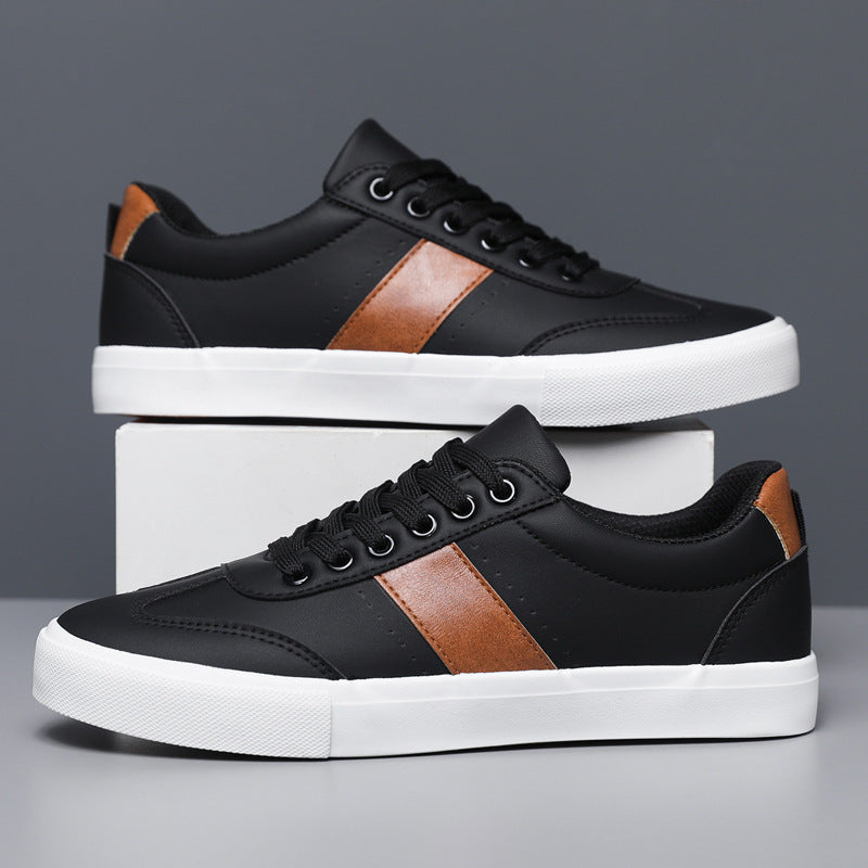 Vicci Leather Sneakers - Men's in black