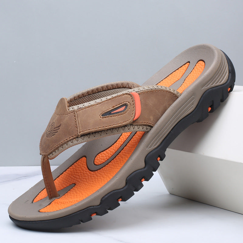 Langford Leather Sandals - Men's in brown