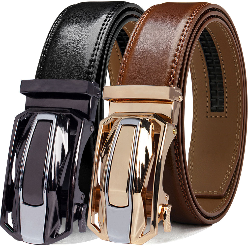 Lawson Leather Belt - Men's in set of 2 (brown and black)