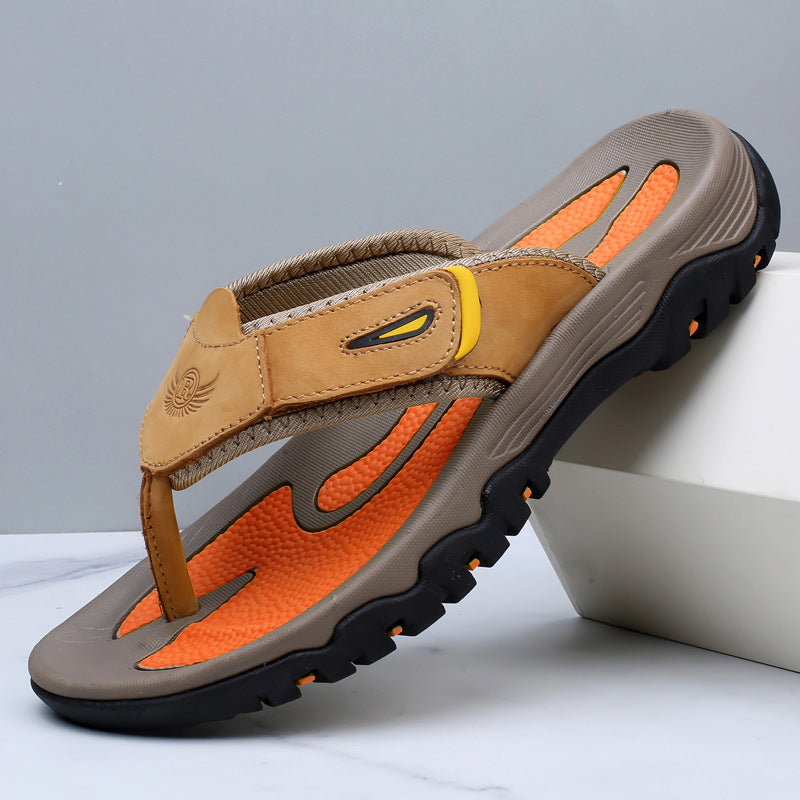 Langford Leather Sandals - Men's in brown
