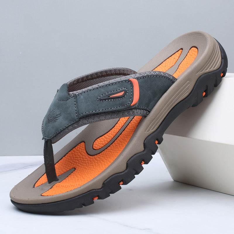 Langford Leather Sandals - Men's in brown