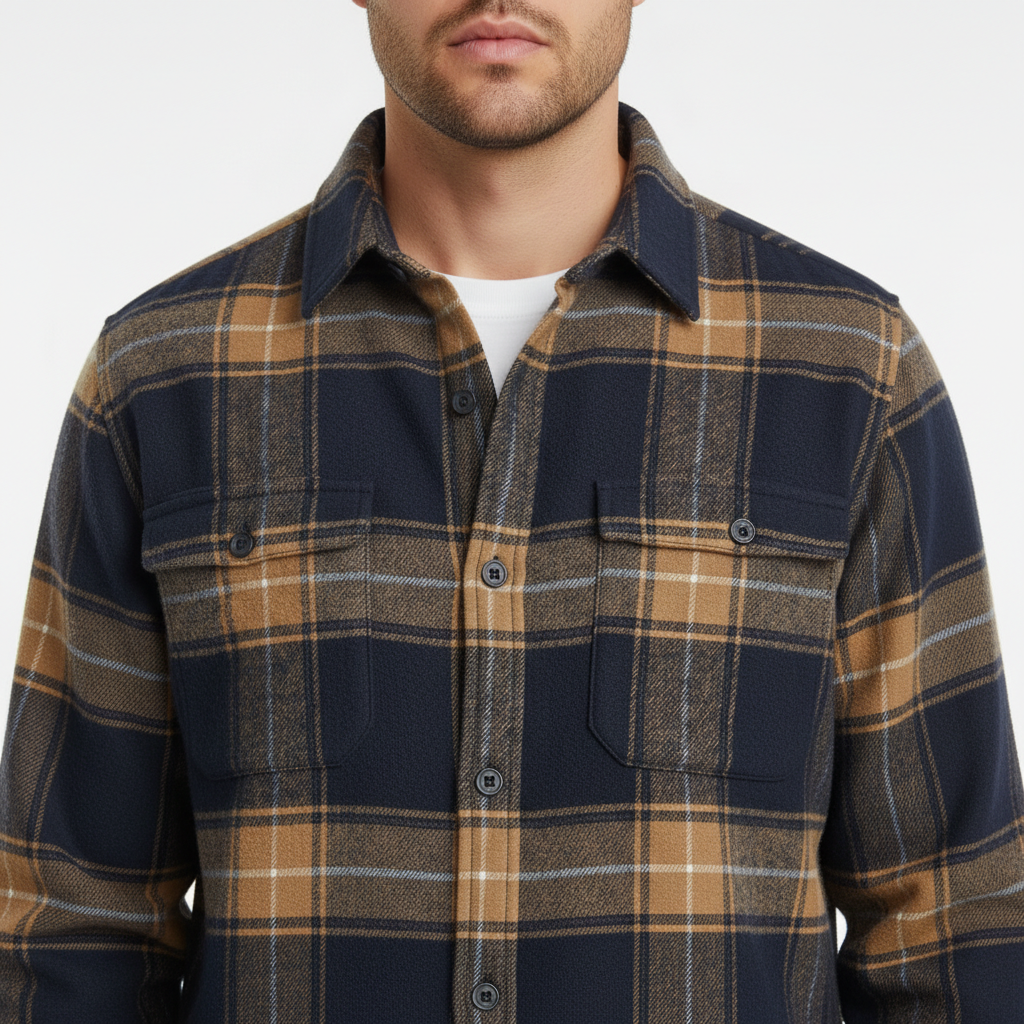 Fletcher Brushed Shirt - Men's in khaki