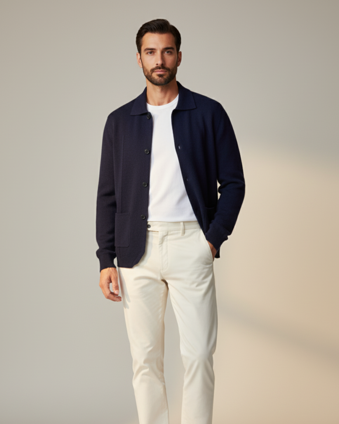 Pemberton Merino Overshirt - Men's in blue