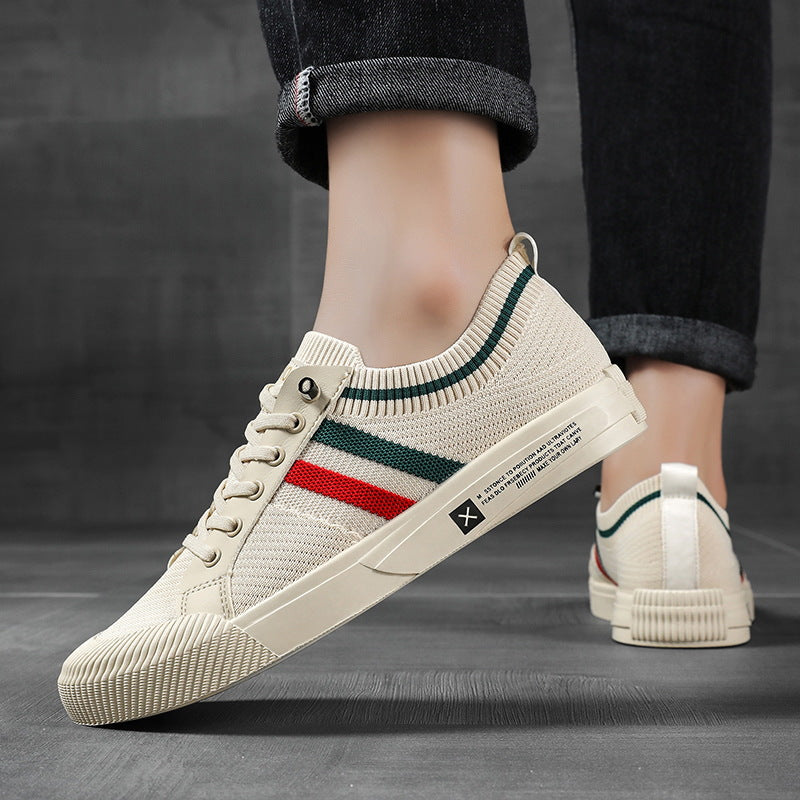 Riviera Knit Sneakers - Men's in beige