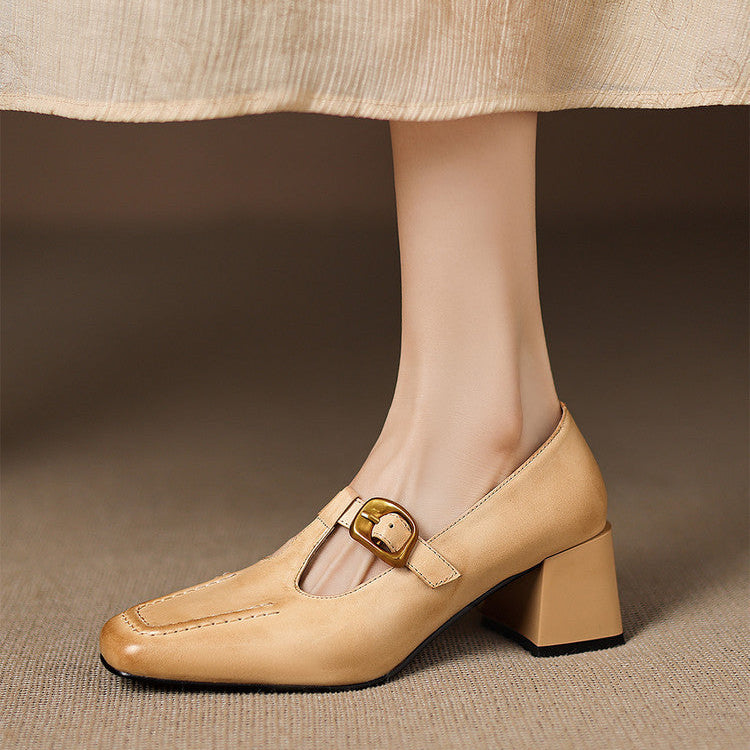 Marlowe Leather Heels - Women's in brown
