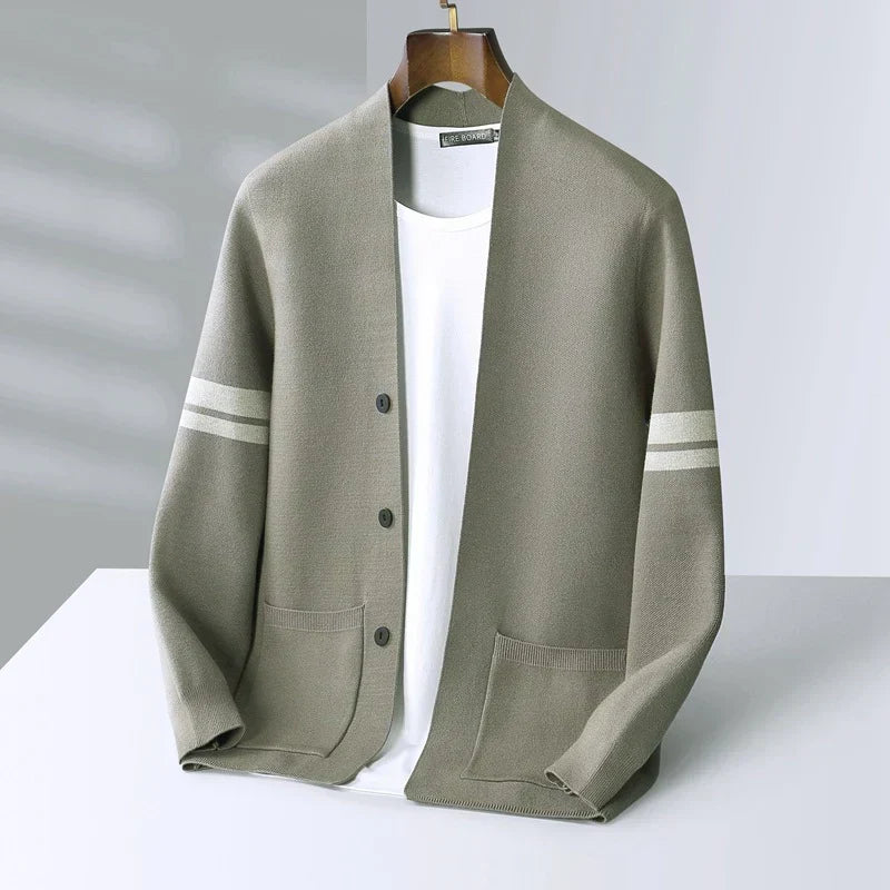 Finn Fine-Knit Cardigan - Unisex in black