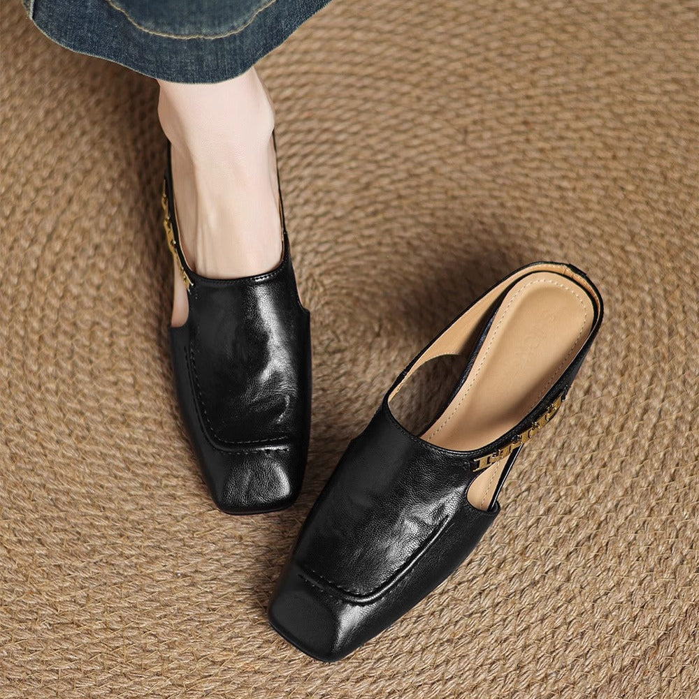 Hattie Leather Mules - Women's