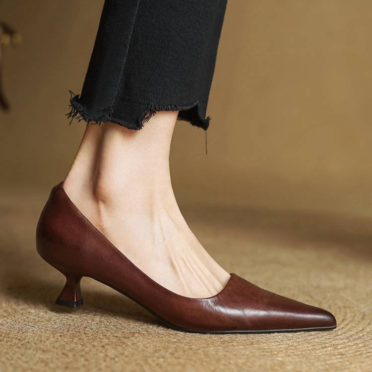 Hartley Leather Heels - Women's in red
