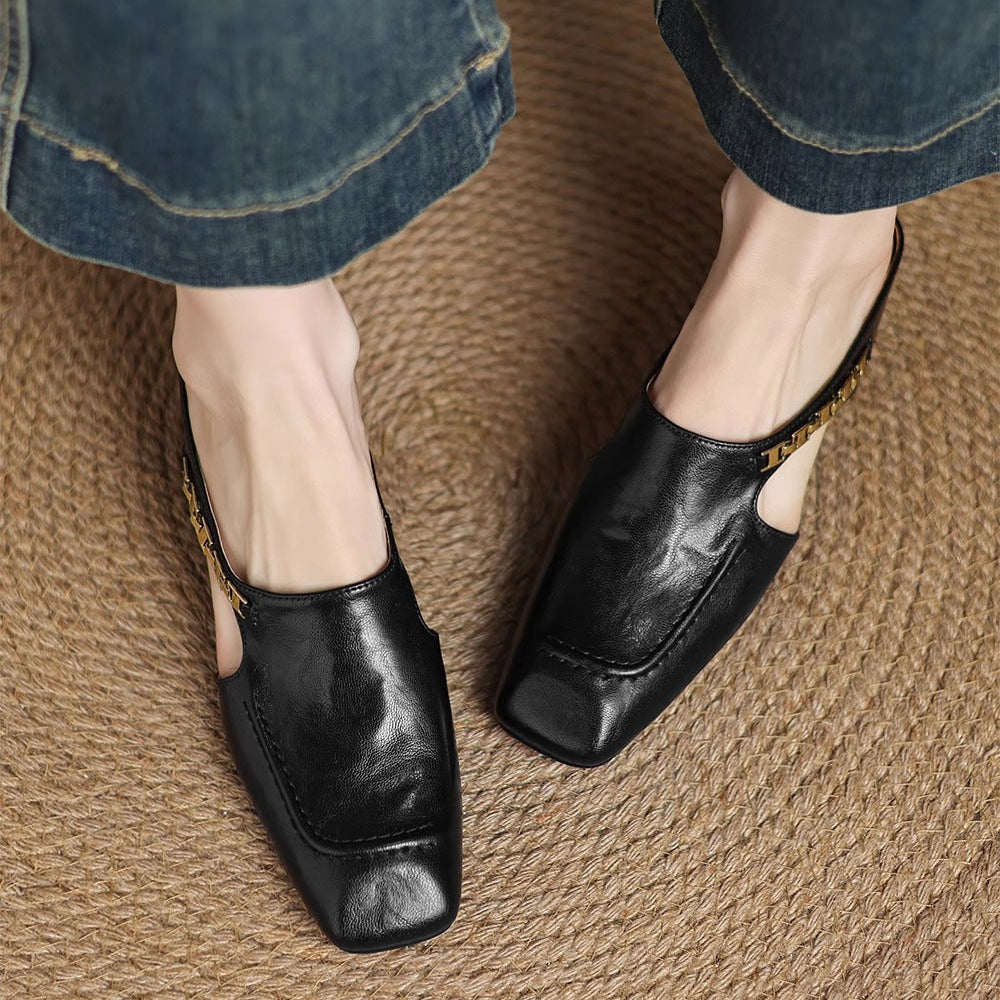Hattie Leather Mules - Women's