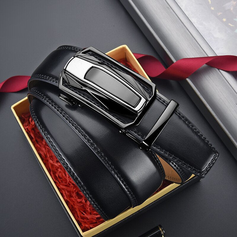 Lawson Leather Belt - Men's in set of 2 (brown and black)