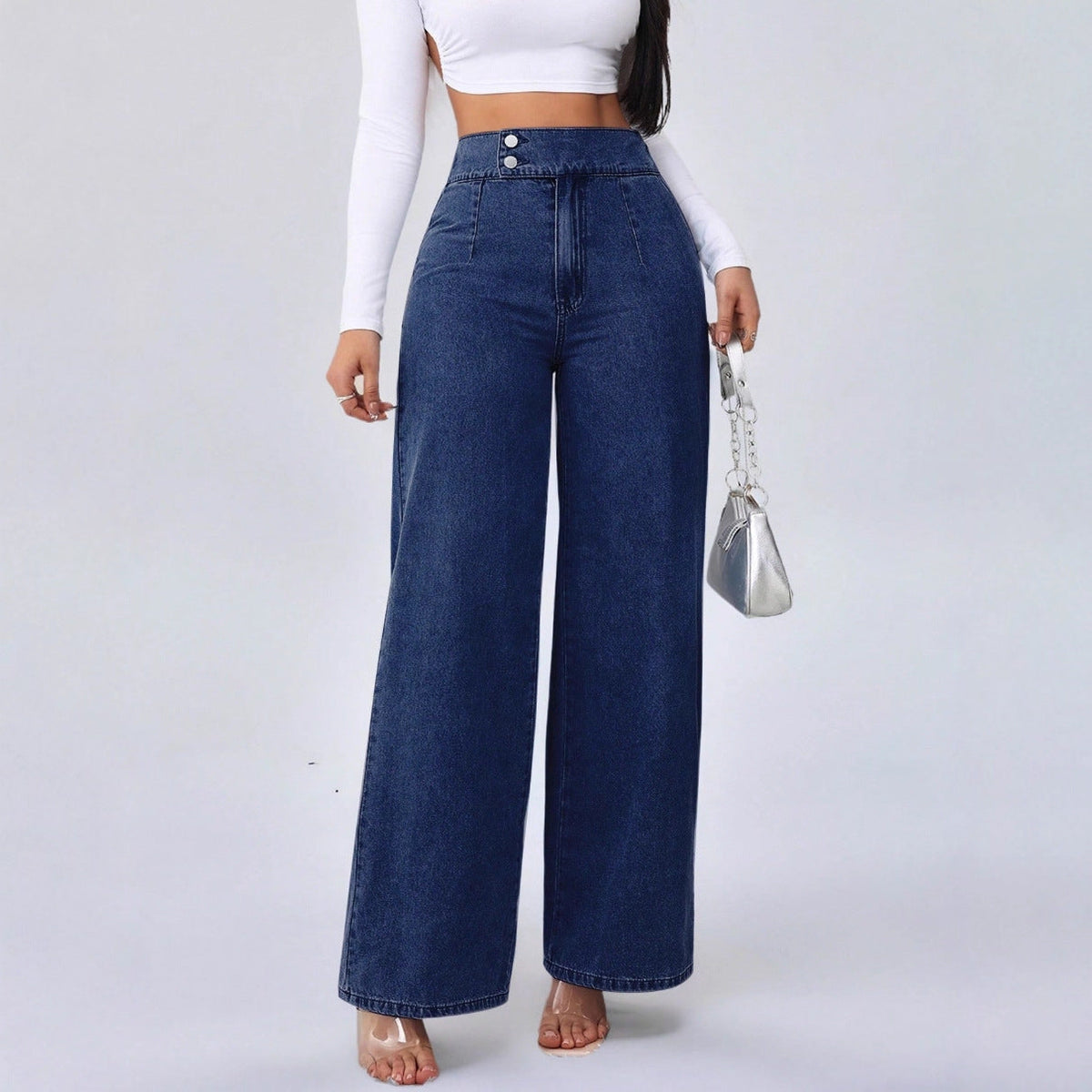 Celira High-Rise Jeans - Unisex in dark blue